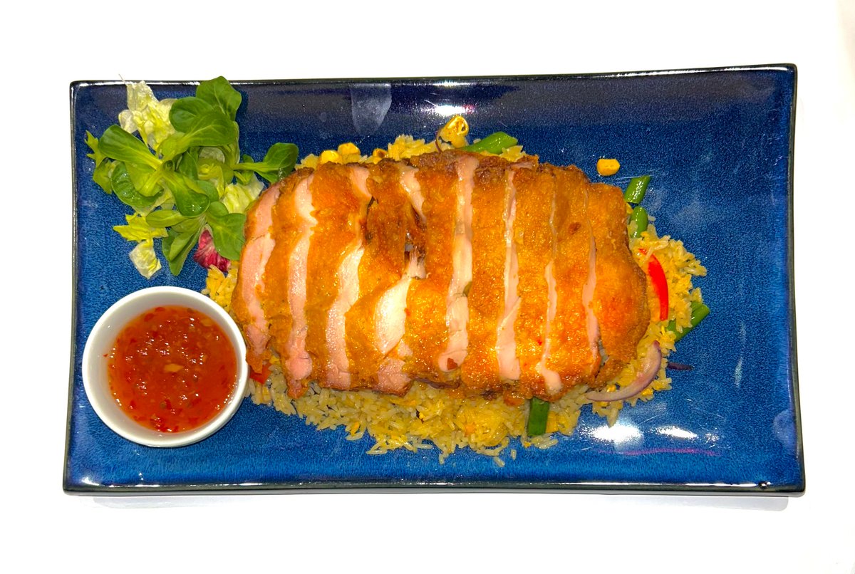 Opekané rizoto s chrumkavým kuracím  🍗🍚