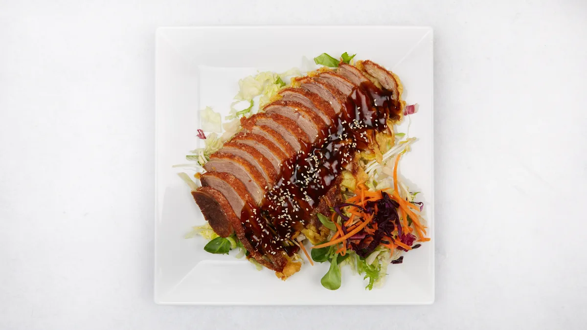 Vyprážaná Teriyaki kačka