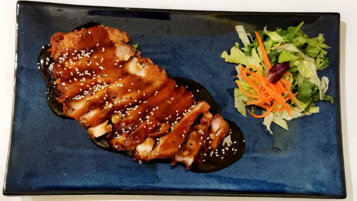 Vyprážané Teriyaki kura  (Obľúbené )