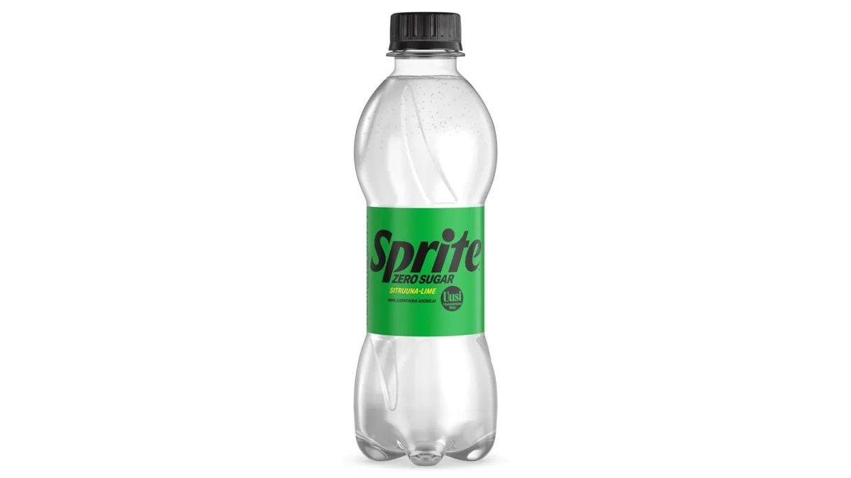 Sprite Zero Sugar Sitruuna-Lime virvoitusjuoma muovipullo 0,33 L