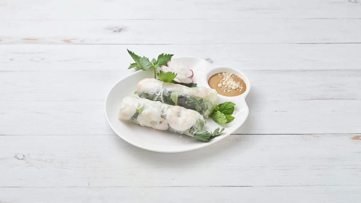 13.Summer roll with shrimp / Nyári tekercs garnélarákkal