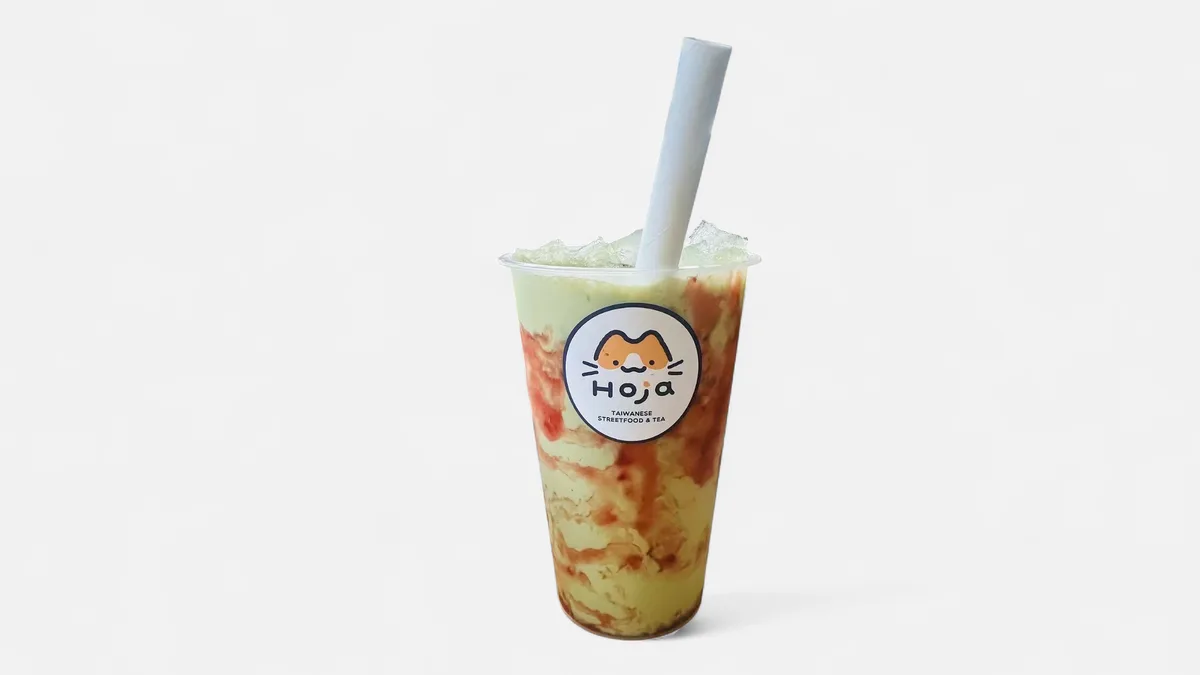 Matcha Erdbeer-latte 0,5l