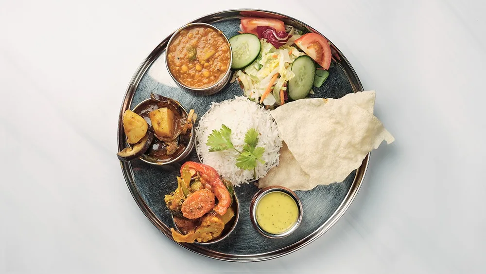 Vegetarisk Thali