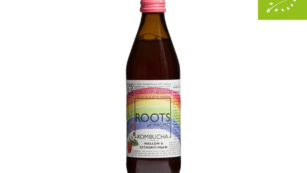 Kombucha: Hallon-Citrontimjan (Ekologisk)