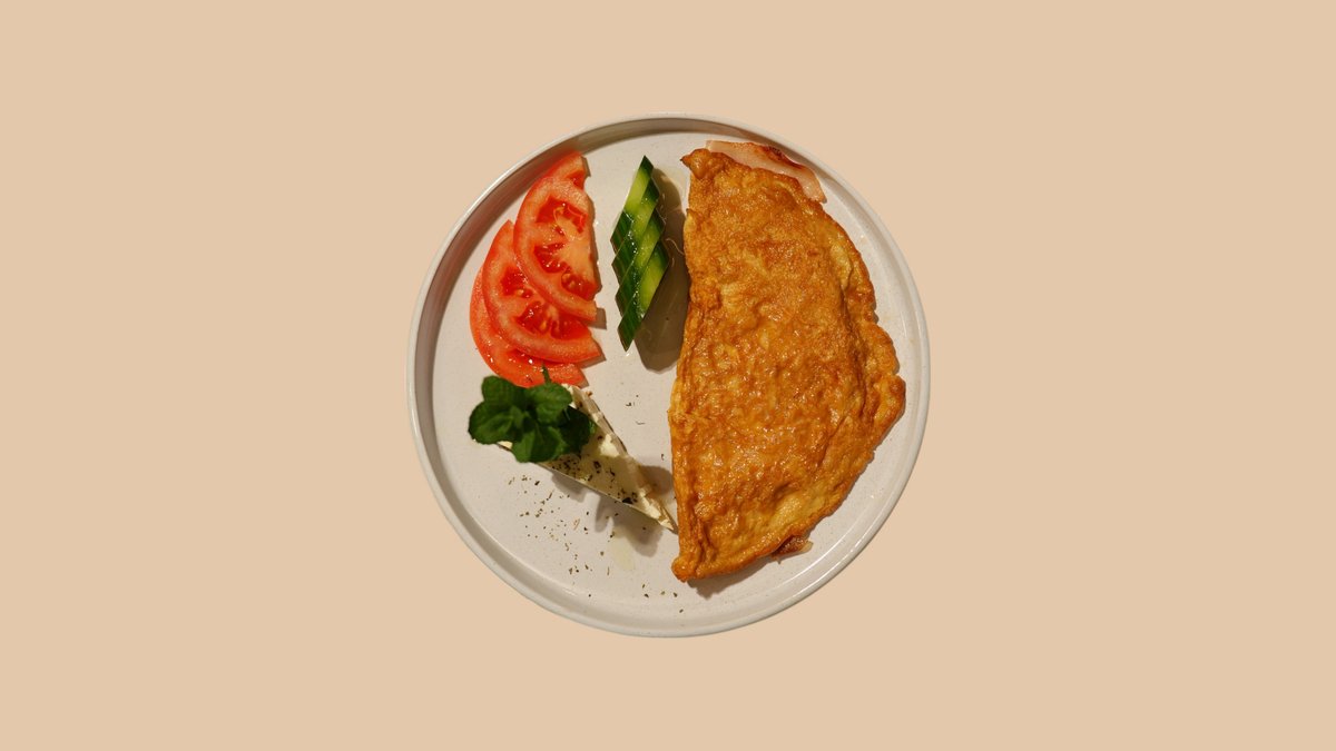 Omeletë Me Proshutë and Djathë