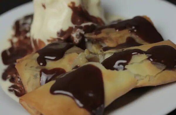 Rolinho Banana com Chocolate- 2 Unidades