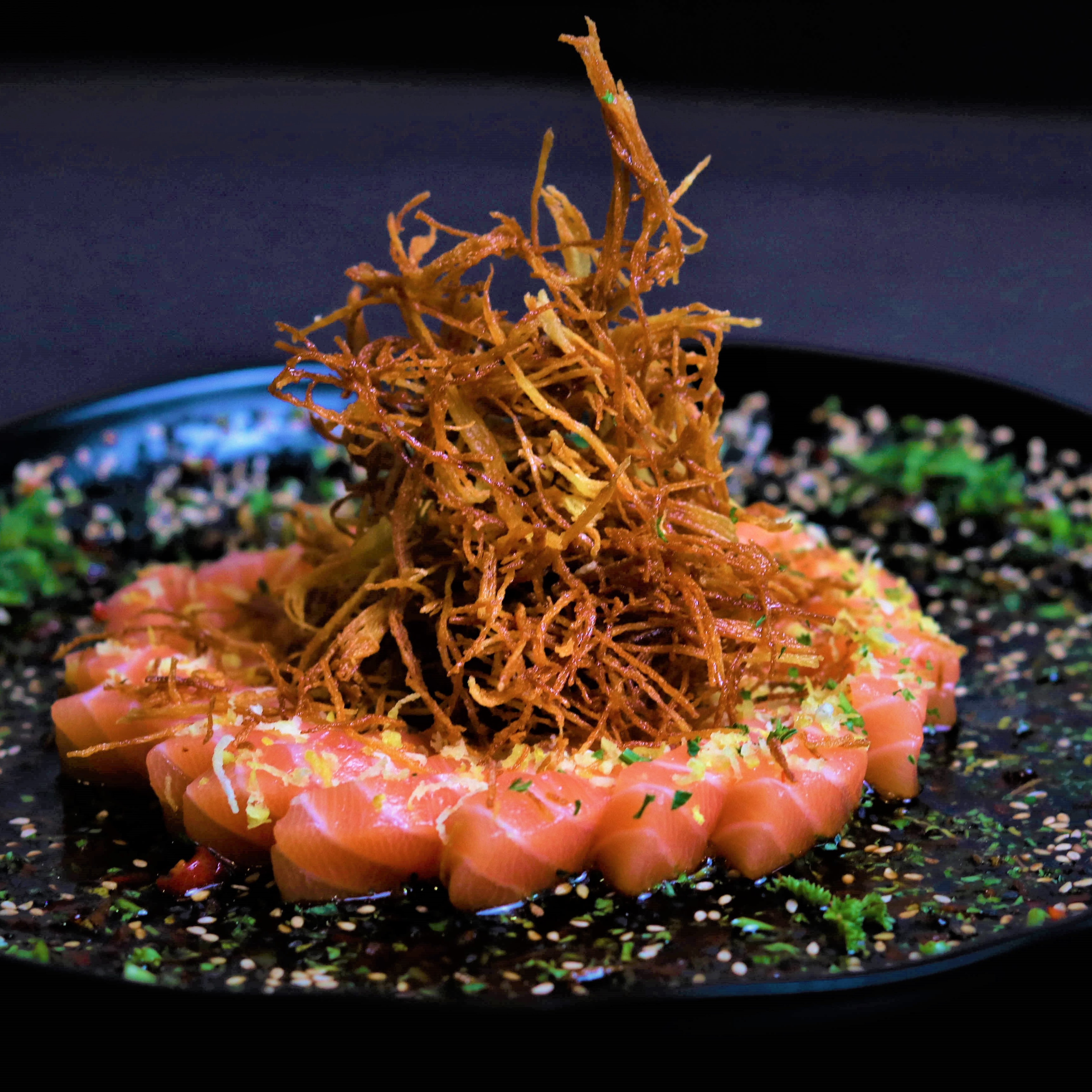 Sashimi de Barriga de Salmão