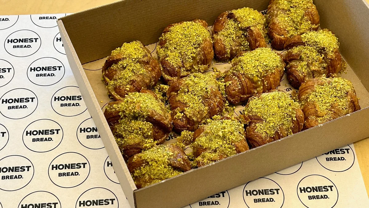 Mini Pistachio Croissants