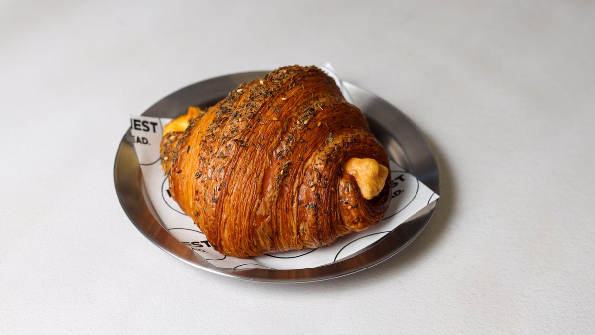 Za'atar and Kefalotiri Croissant