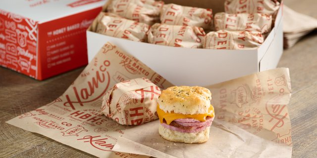 Honey Baked Ham and Cheddar Biscuit Box