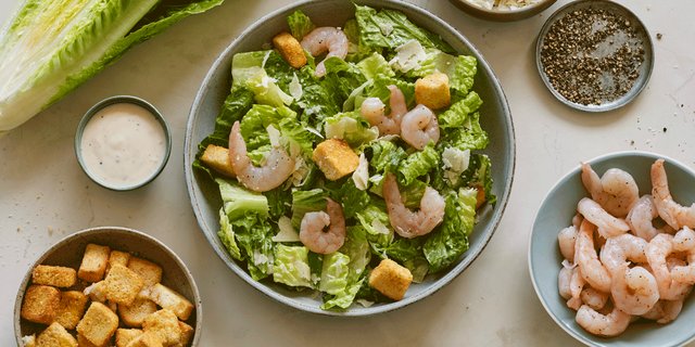 Classic Shrimp Caesar Salad