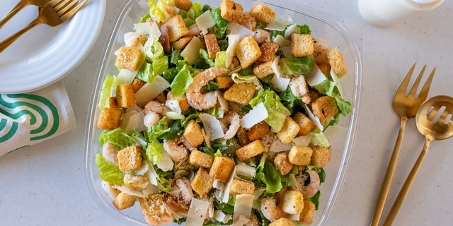 Large Classic Shrimp Caesar Salad Platter