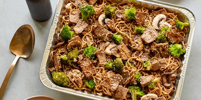 Sesame Garlic Stir-Fry Platter