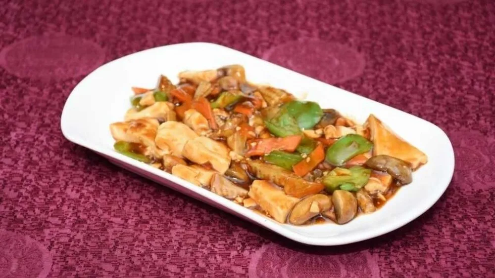 Fried Tofu in Oyster Sauce