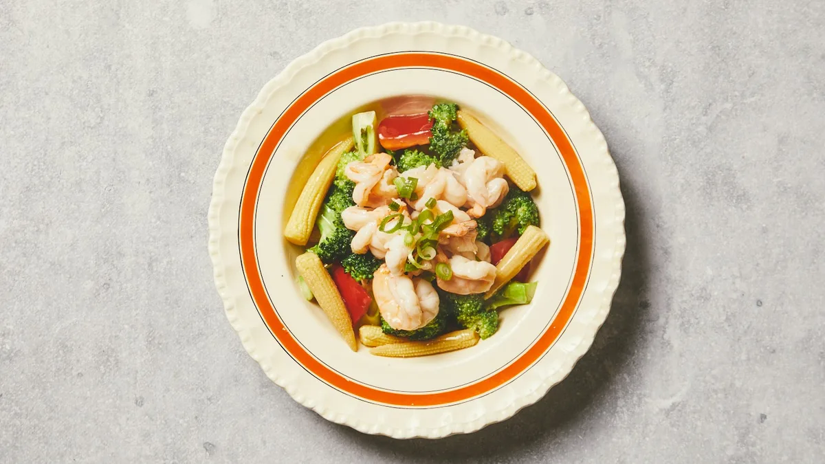 Kinarejer i østersauce