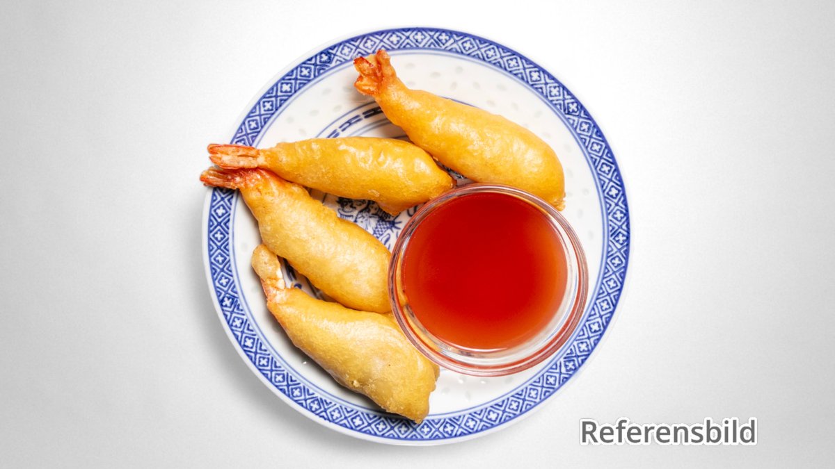 Friterad scampi m. majonnäs