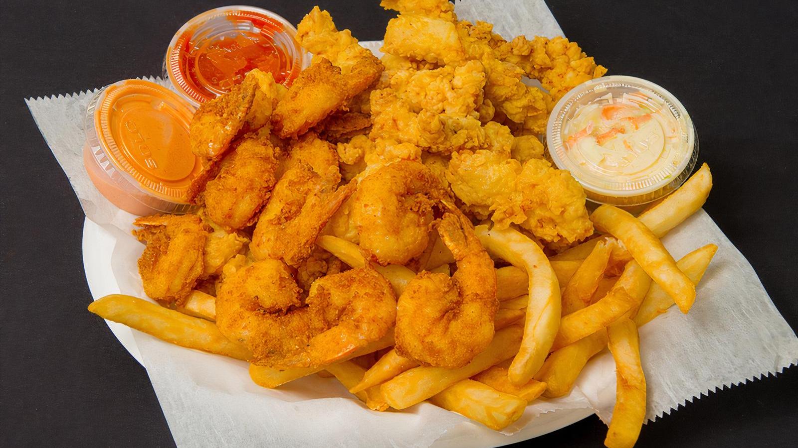 2. Wings and Shrimp