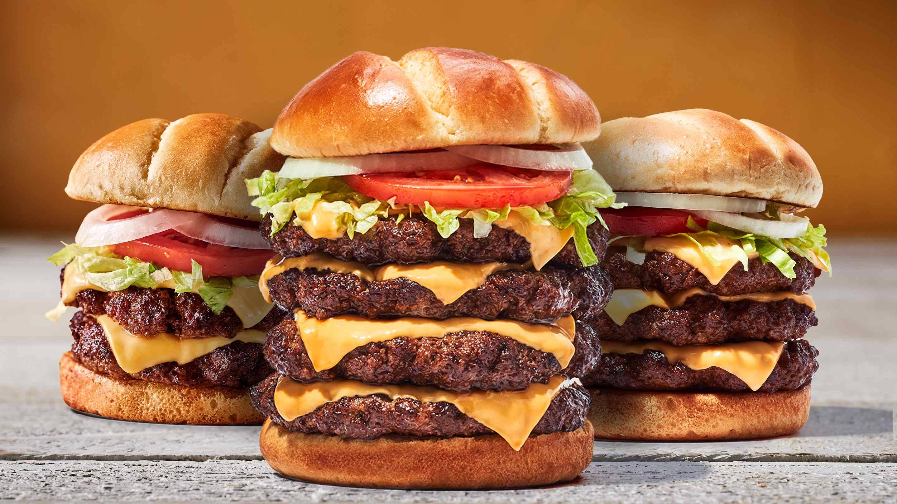 Hooters Mile High Burgers*