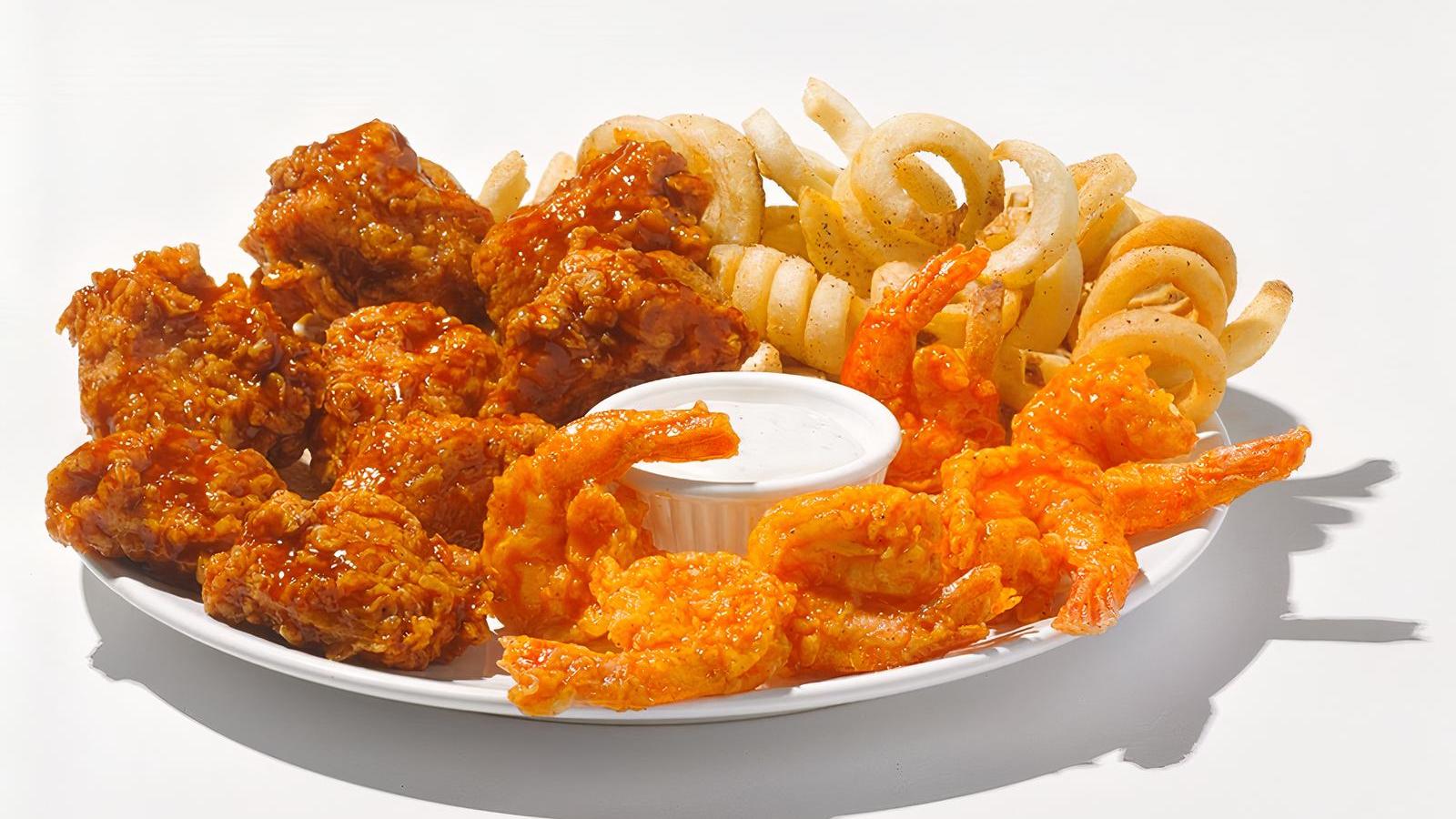 8 Boneless and 6 Shrimp