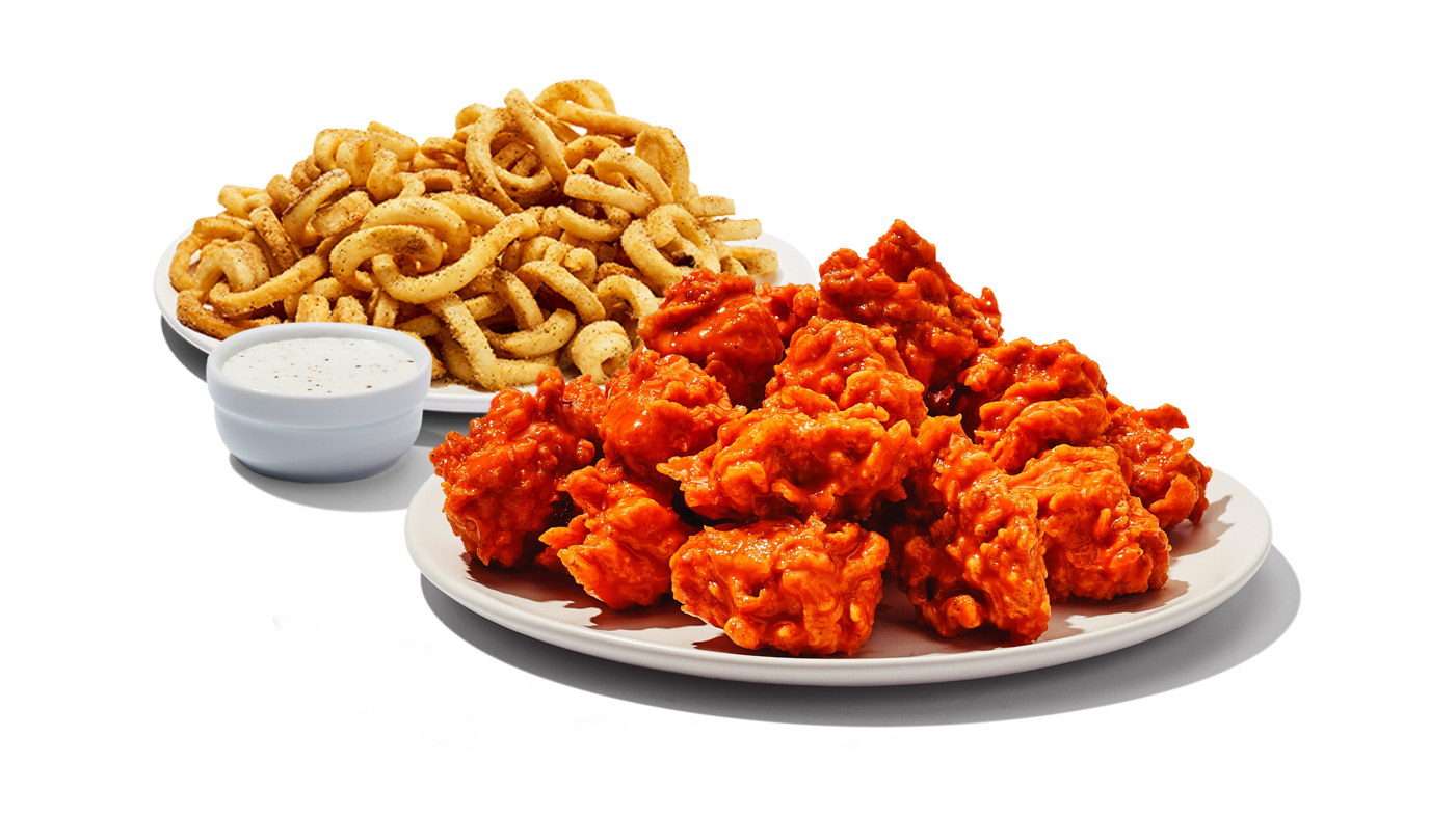 Boneless Wings and Fries Basket
