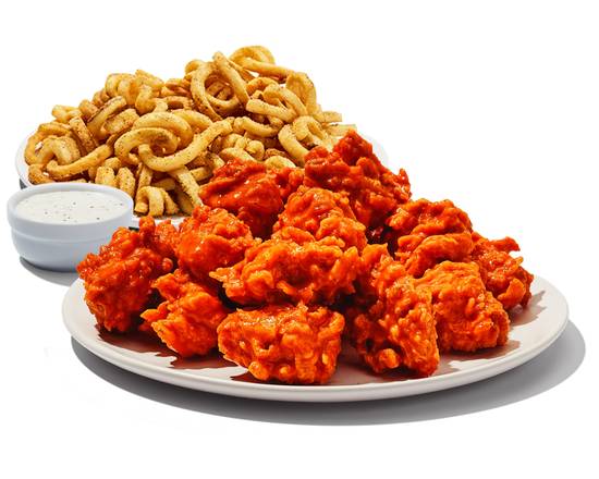 Boneless Wings and Fries Basket