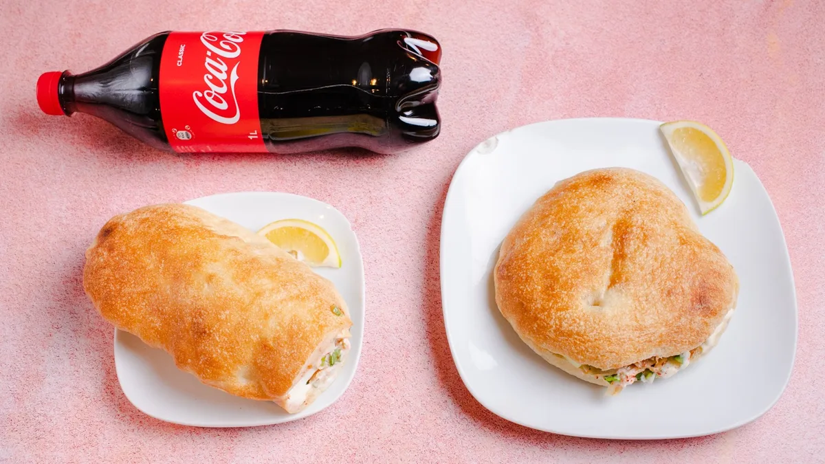3 Basdırma +3 Tombik Dönər + Coca Cola© 1 L