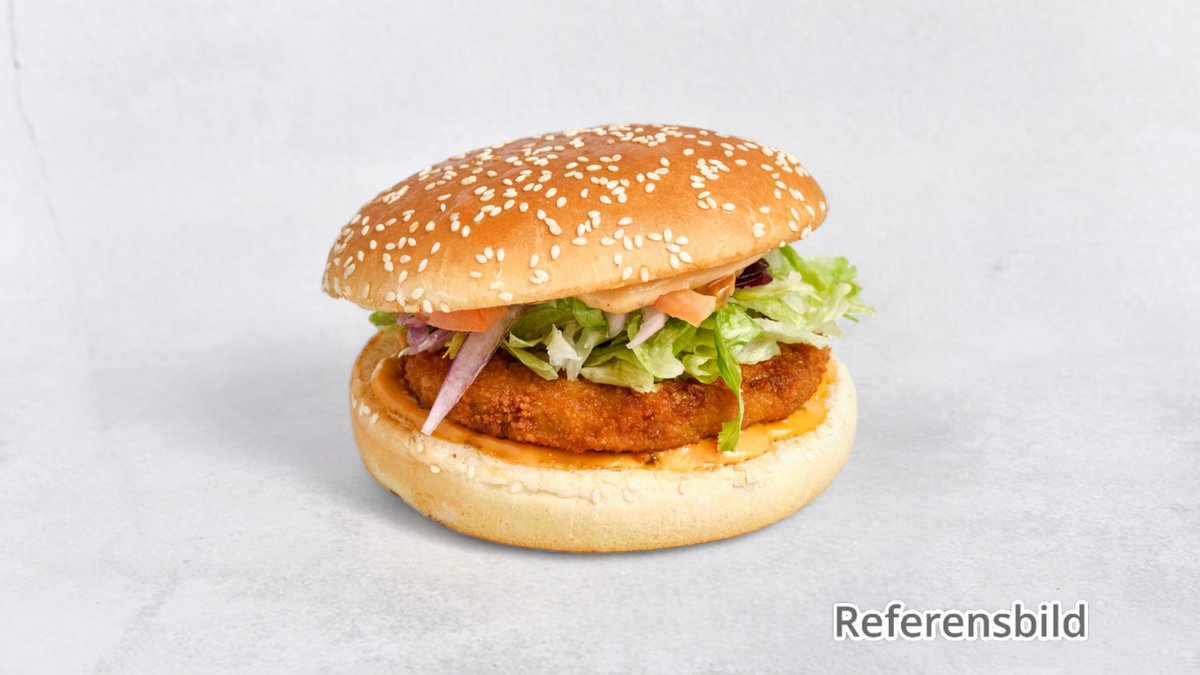 Vegetarisk Hamburgertallrik