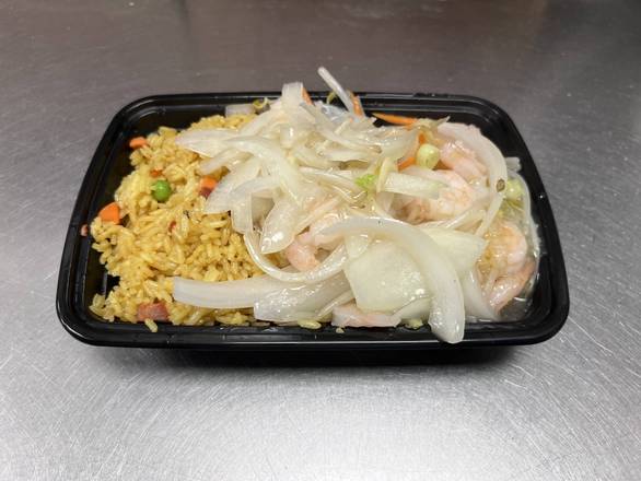 C3. Shrimp Chow Mein 虾炒面（晚餐）
