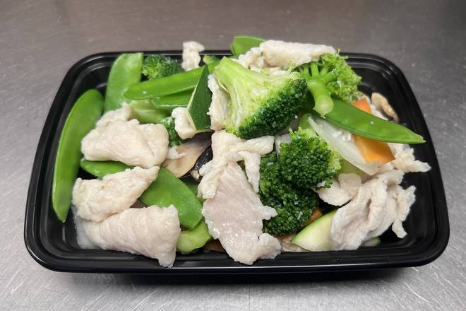 D1. Steamed Chicken with Mixed Vegetables 水煮什菜鸡