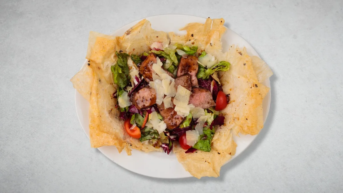 Biftek salata sa tri vrste pečuraka