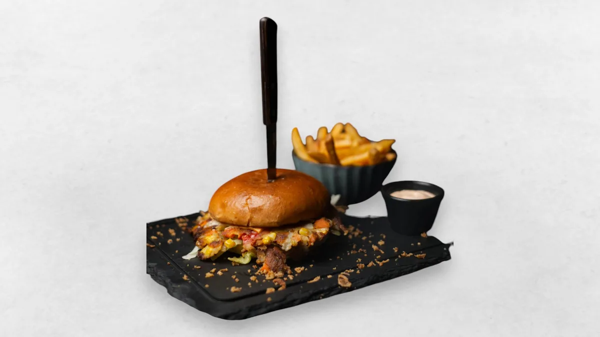 Mediterranen Veggie Burger