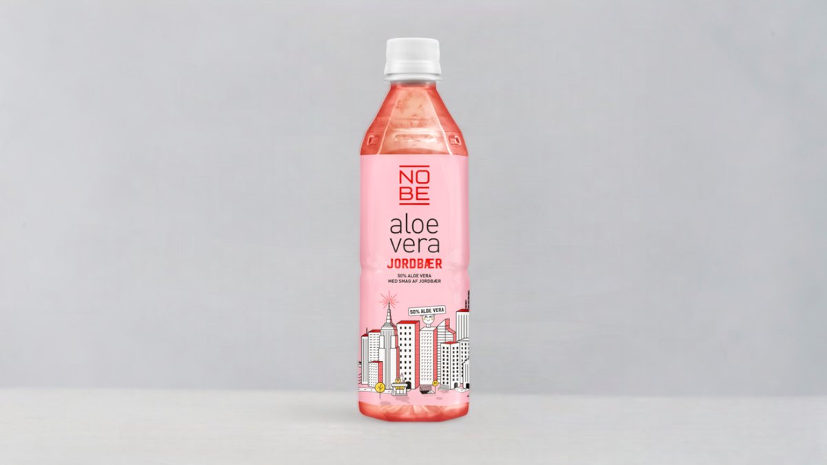 Aloe Vera Jordbær 0,5 l