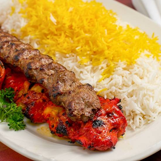 House Combo (Boneless Chicken Kabob and Kabob Koobideh)