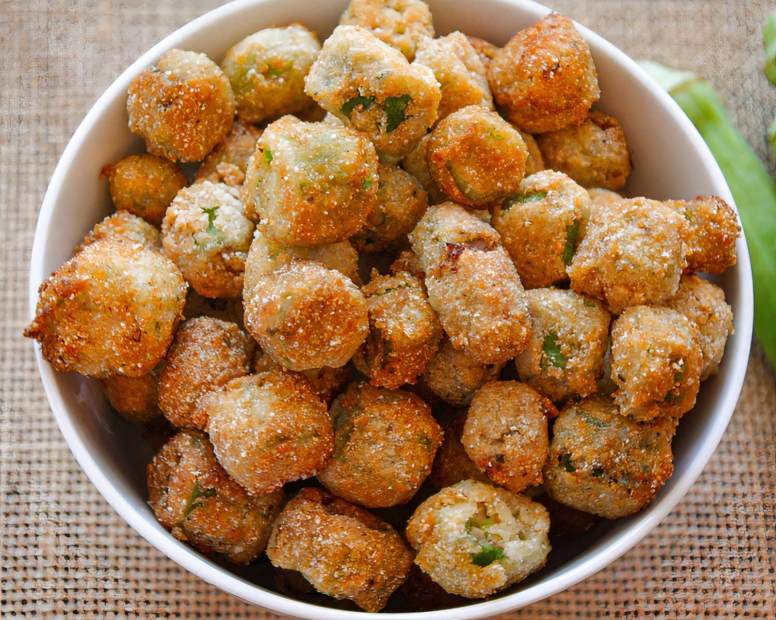 Small fried okra