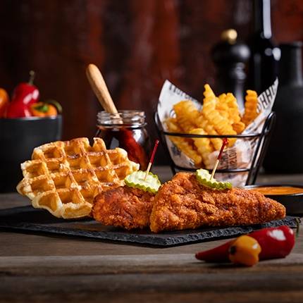 Tenders and Waffle