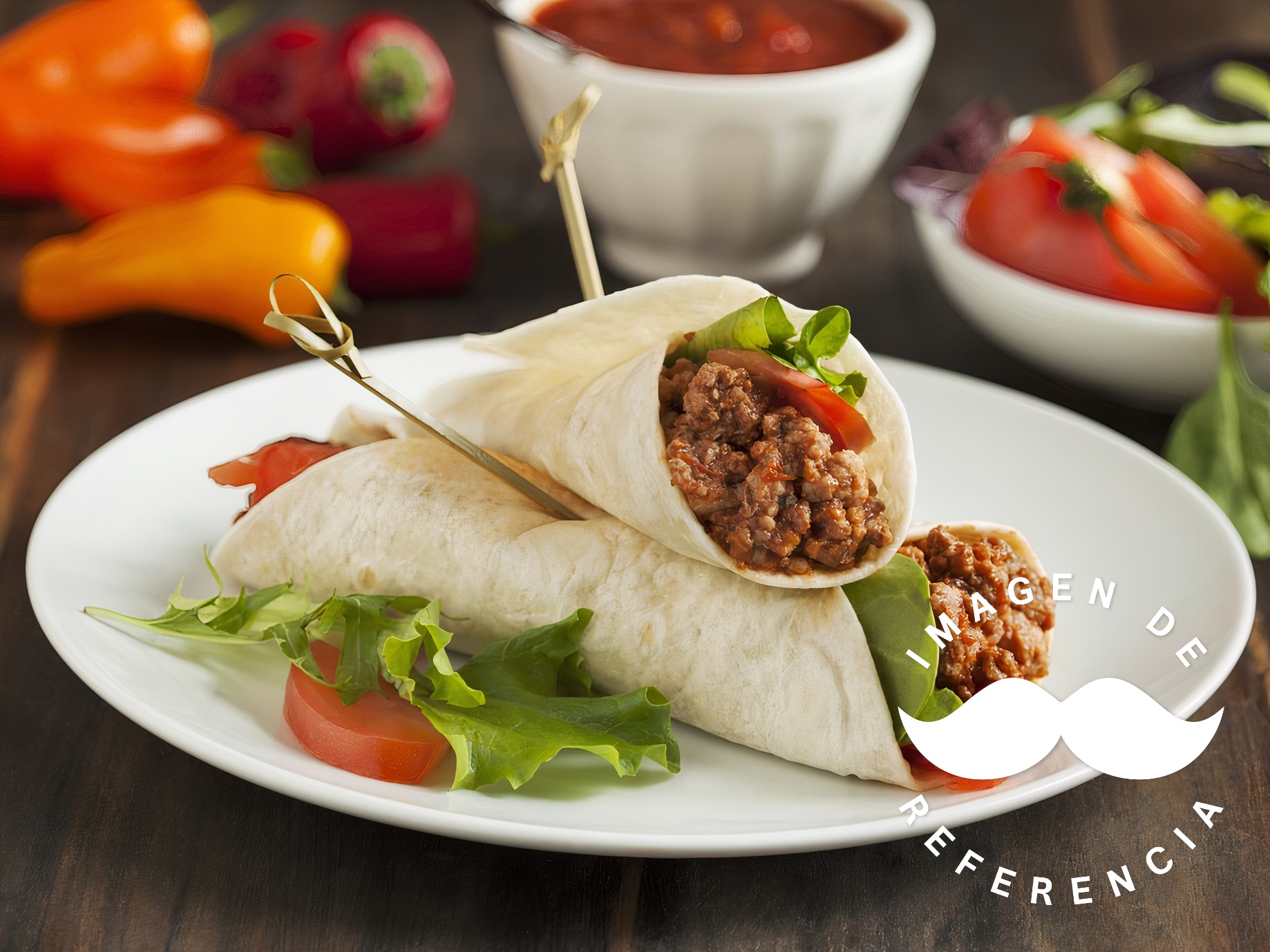 Burrito de Bistek con Tocino