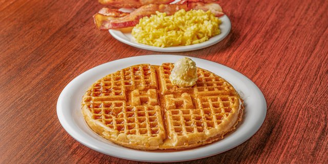 Waffle Platter W/ Bacon