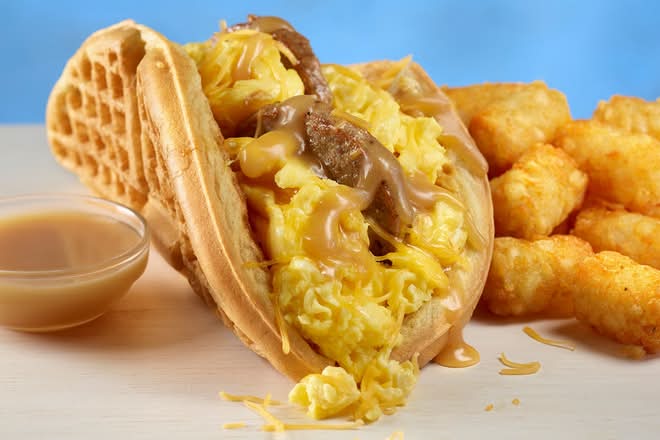 MVP Sausage Waffle Taco