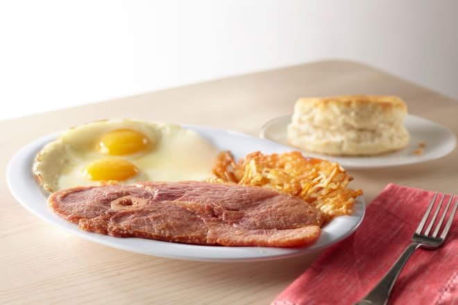 Two-Egg Breakfast Platter with Country Ham