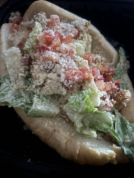 Fried Chicken Cesar Hoagie