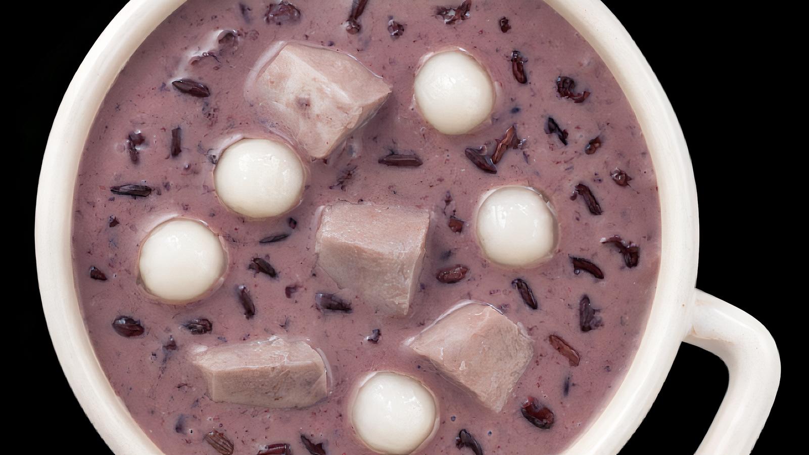 H3. Black Glutinous Rice with Taro Soup