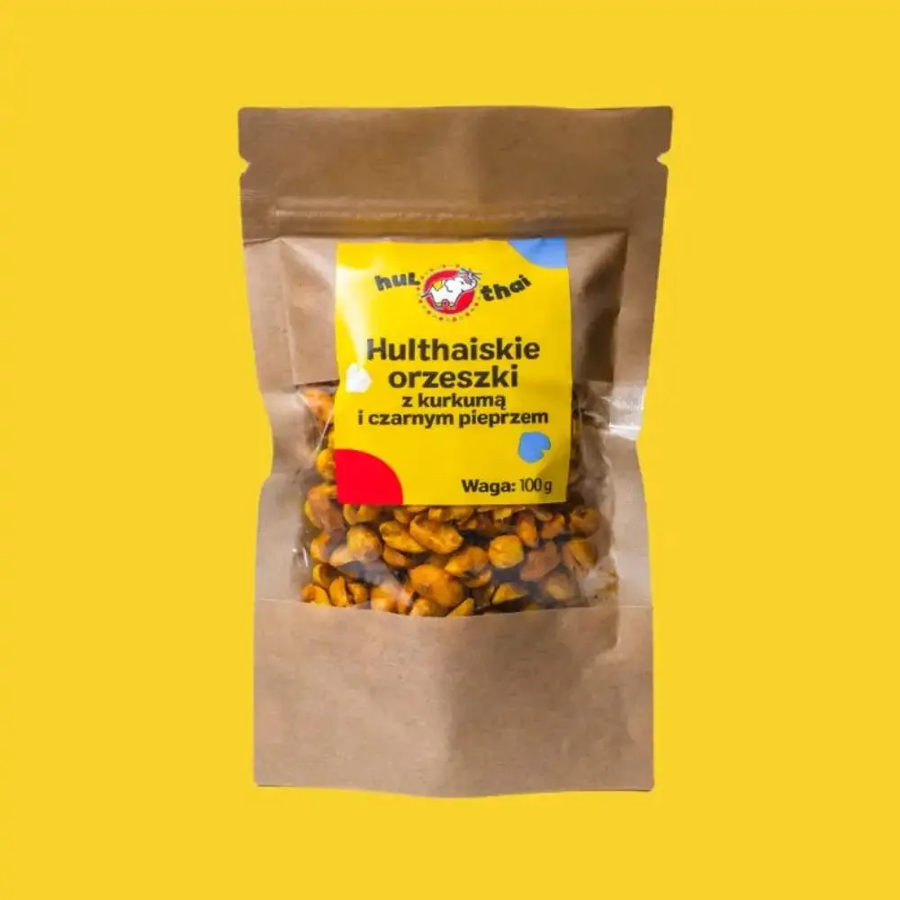 HulThaiskie orzeszki w kurkumie i pieprzu 100 g