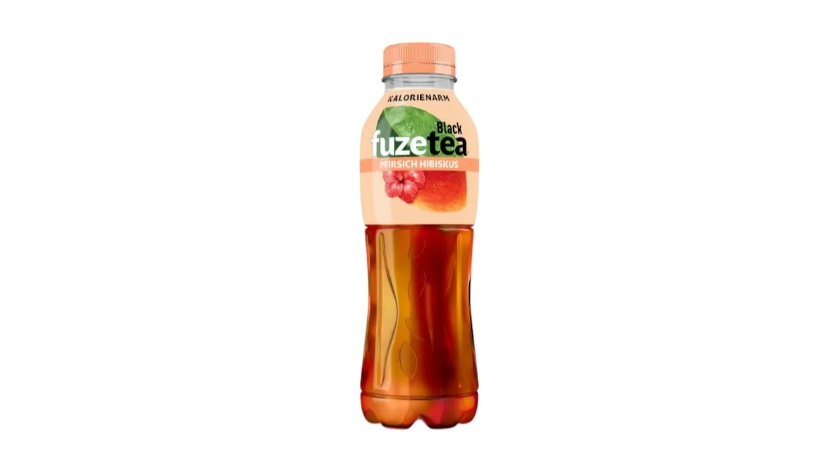 Fuzetea Black Eistee Pfirsich Hibiskus PET-Flasche 0,5l