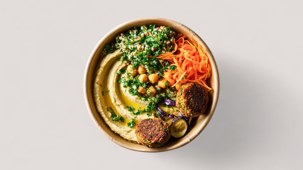 Hummus and Salad Box