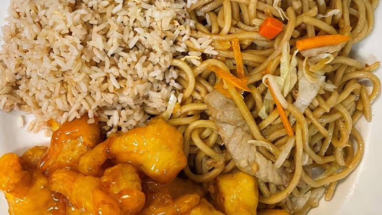 Lemon Chicken Special Combination Plate