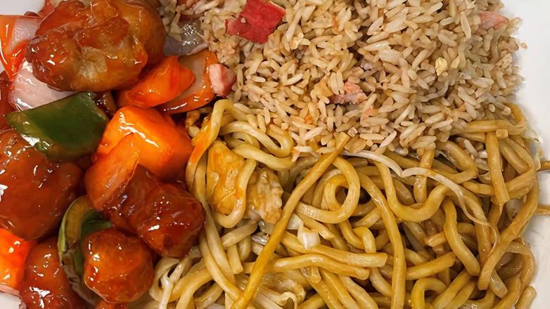 Sweet and Sour Pork Special Combination Plate