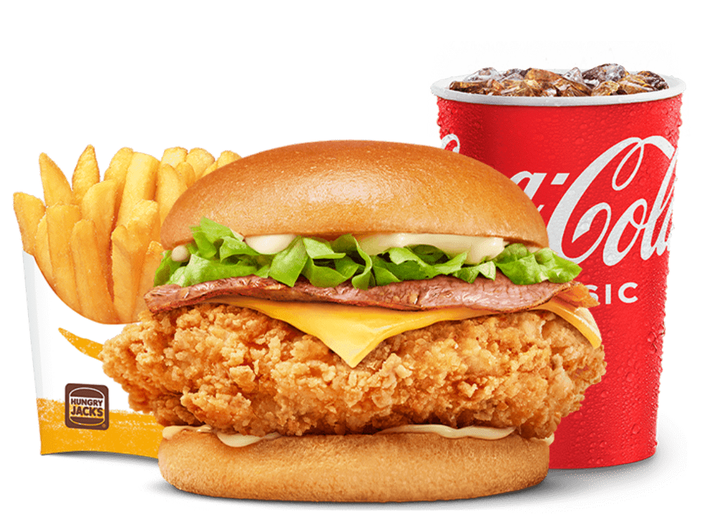 Cheesy Bacon Classic Jack's Fried Chicken Value Meal