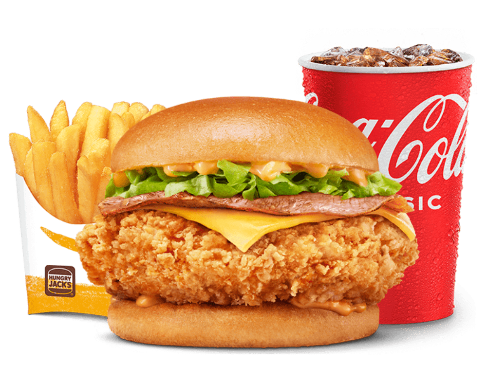 Cheesy Bacon Spicy Jack's Fried Chicken Value Meal