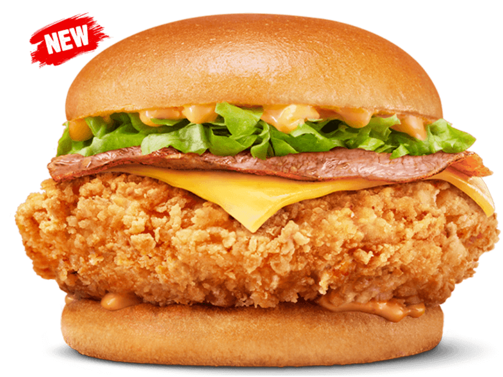 Cheesy Bacon Spicy Jack's Fried Chicken