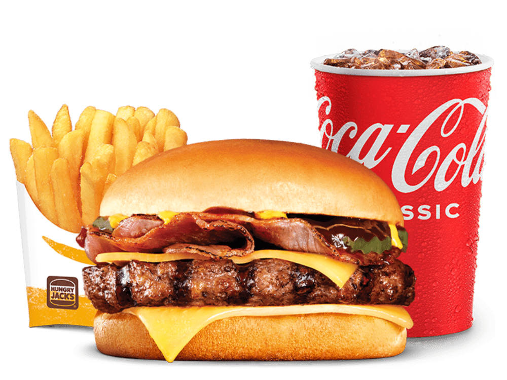 Grill Masters Bacon and Cheese Angus Value Meal